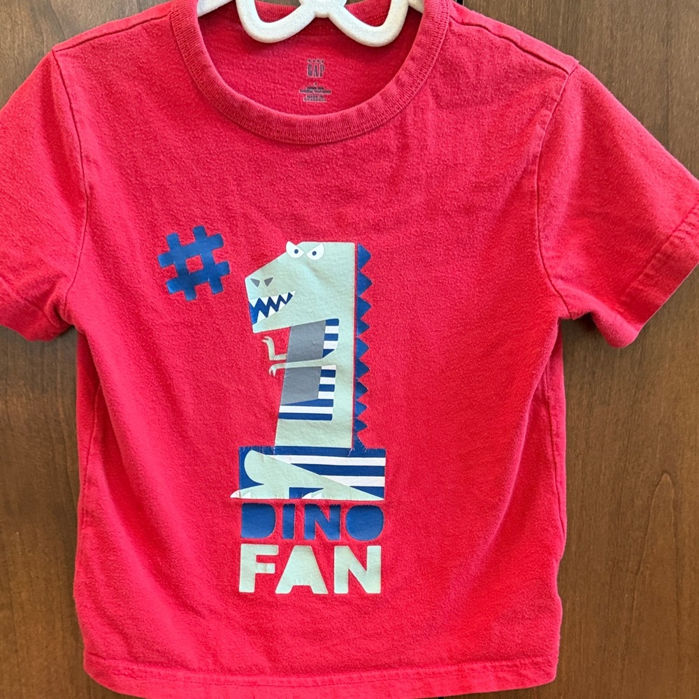 GAP Red Dino Graphic Kids T-Shirt
